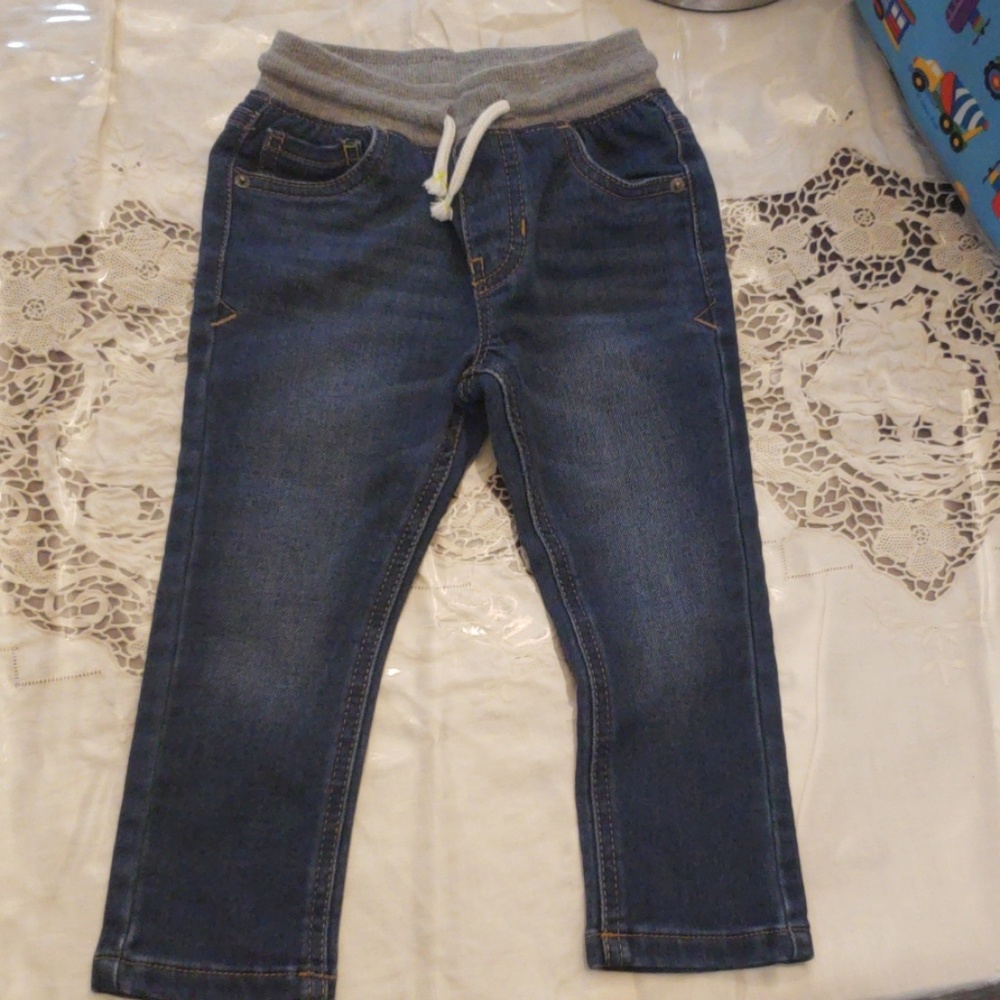 Skinny Jean's with flexible drawstring